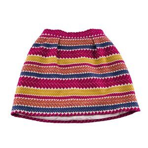 Morgan Carper Nomad Colorful Striped Skirt Zipper‎ & Elastic Waist Anthropologie